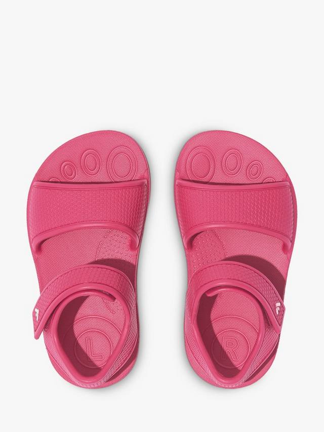 Детские сандалии Iqushion с задним ремешком FitFlop, Pink Jam — фото 4