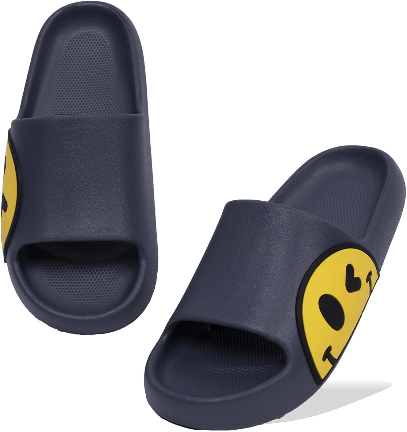 

Сандалии для девочек и мальчиков, мужские шлепанцы, сандалии для женщин, детские тапочки EVA с антискользящей подошвой для дома и улицы, с открытым носком, для спа, ванной, бассейна, спортзала, дома, повседневные душевые тапочки Guyarns, серый