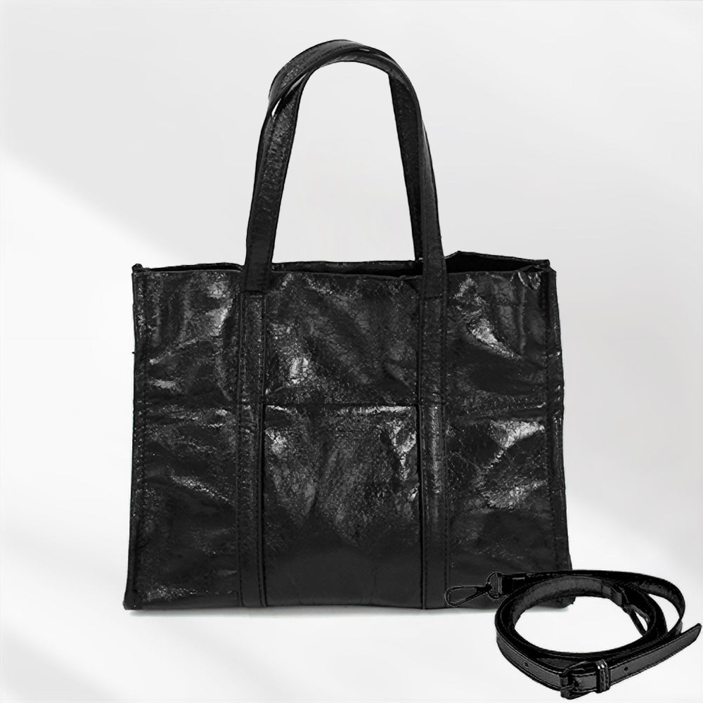 

Металлическая сумка через плечо с верхней ручкой FASHNZFAB, черный