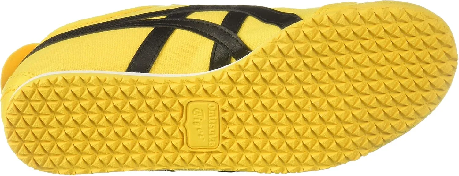 Спортивные кроссовки на шнуровке Onitsuka Tiger Unisex Adult Mexico 66 Vulc Su Asics, черный/желтый — фото 4