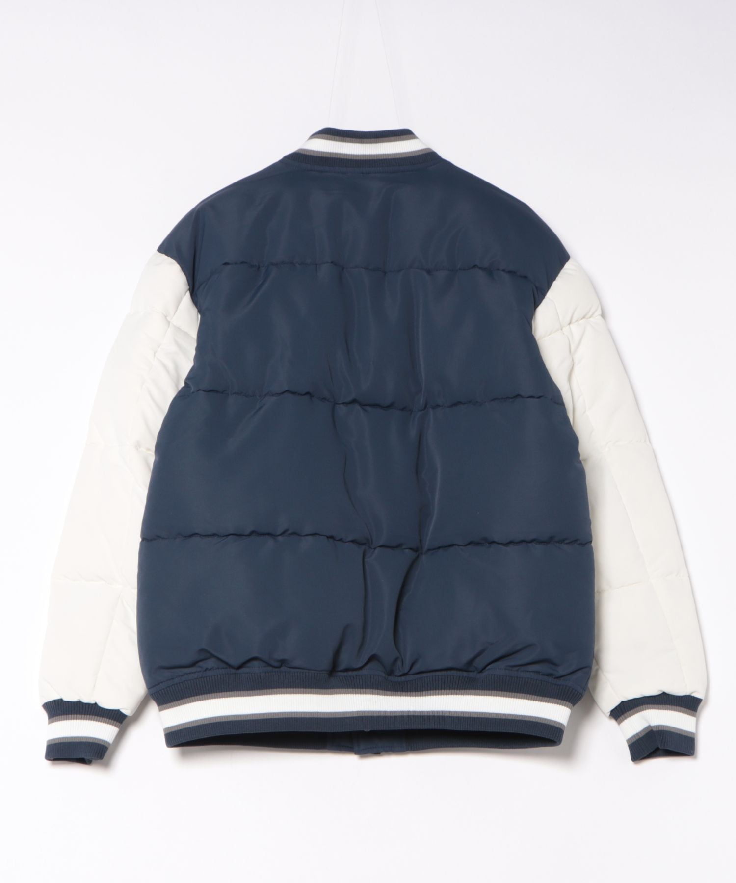 Американская ассоциация поло / (М) Стеганая университетская куртка U.S. Polo Assn., navy — фото 2