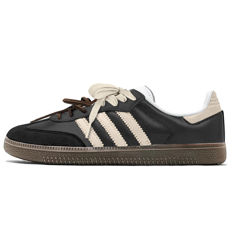 

Кроссовки adidas originals SAMBA OG Skateboarding Shoes Unisex Low-top Beige, черный/бежевый