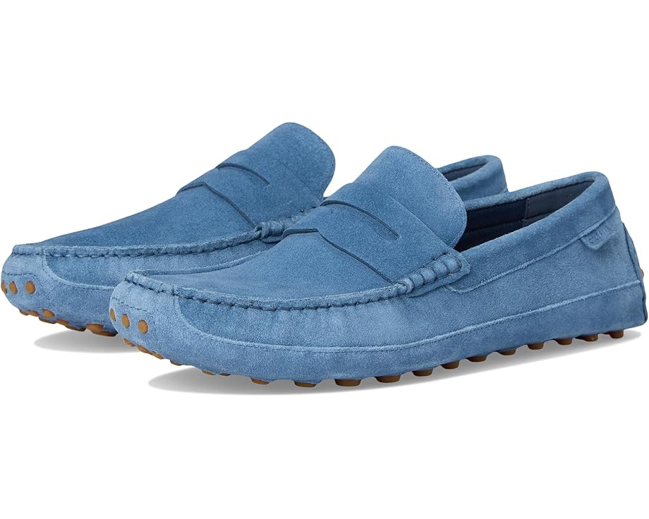 

Лоферы Cole Haan Davies Grand Penny Driving Loafers, цвет China Blue Suede/Gum