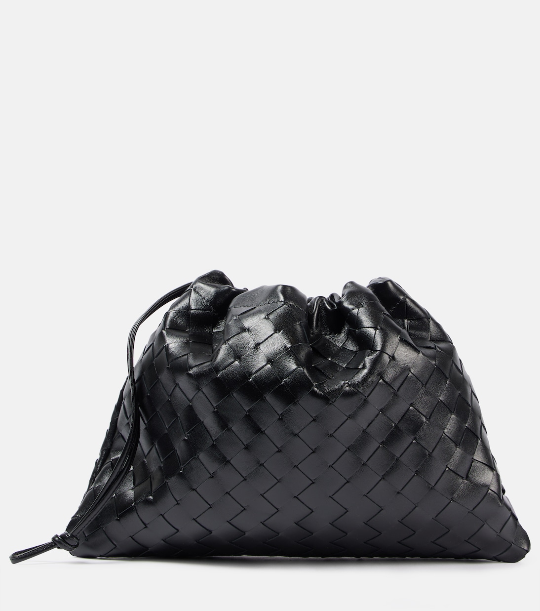 

Клатч из кожи Intrecciato с пыльником Bottega Veneta, Black-Gold