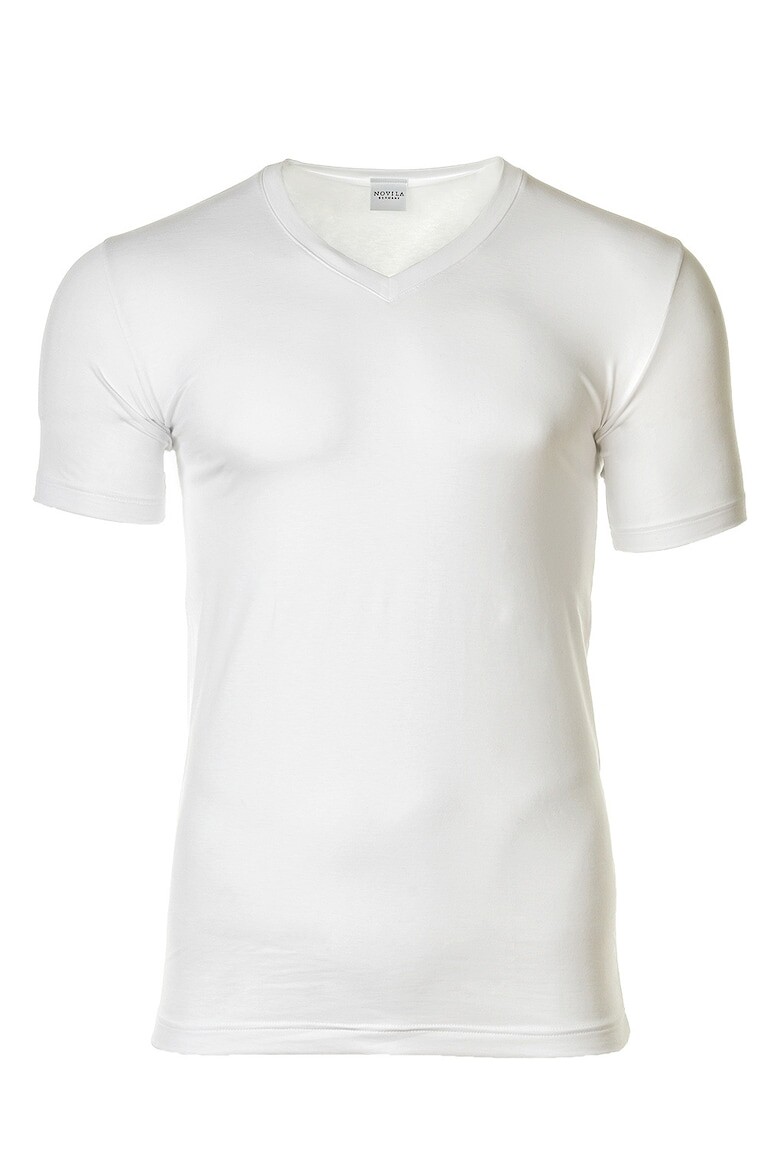 

Однотонная футболка с заостренным краем Novila, белый