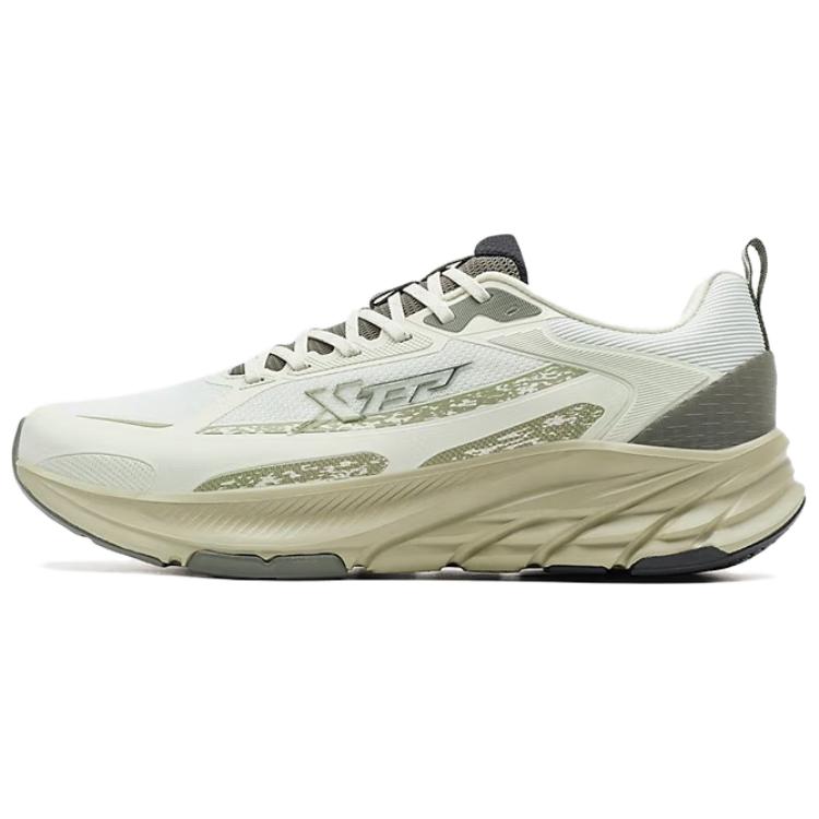 

XTEP Дышащие амортизирующие низкие кроссовки Rebound для повседневного бега, мужские, белые, зеленые