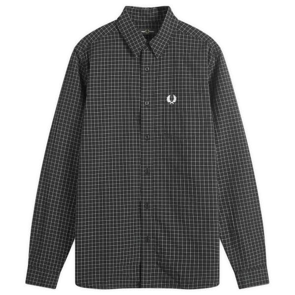 

Рубашка в клетку Fred Perry, черный
