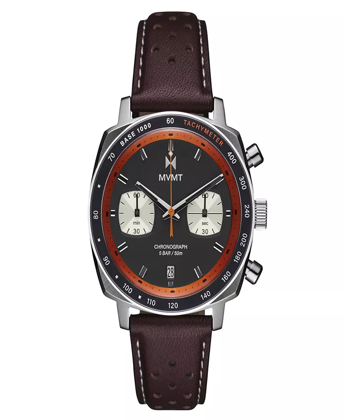 

Мужские часы Mulholland Racer с ремешком из темно-коричневой кожи, 42 мм MVMT