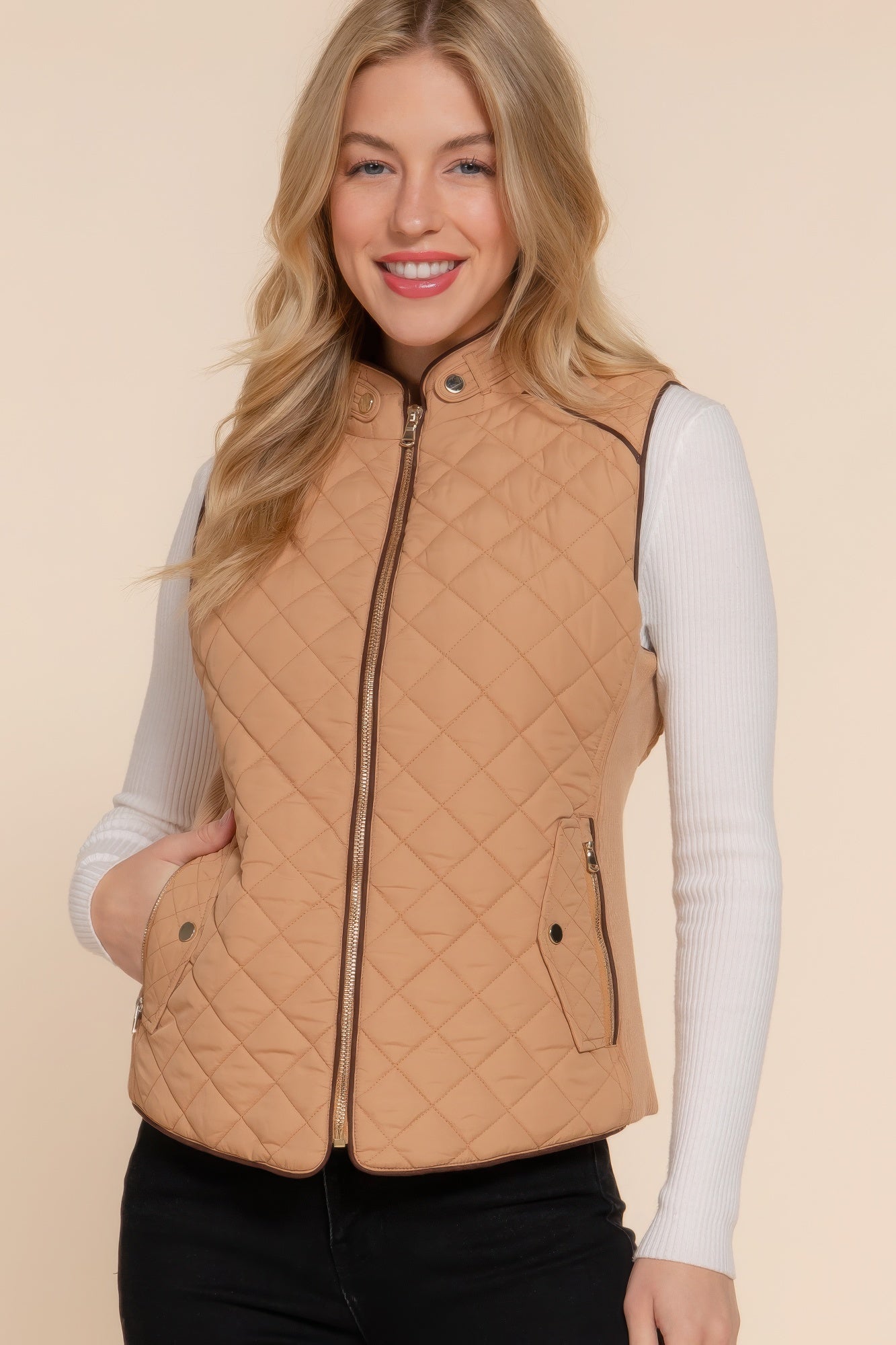 

Блузка женская FASHNZFAB, цвет caramel