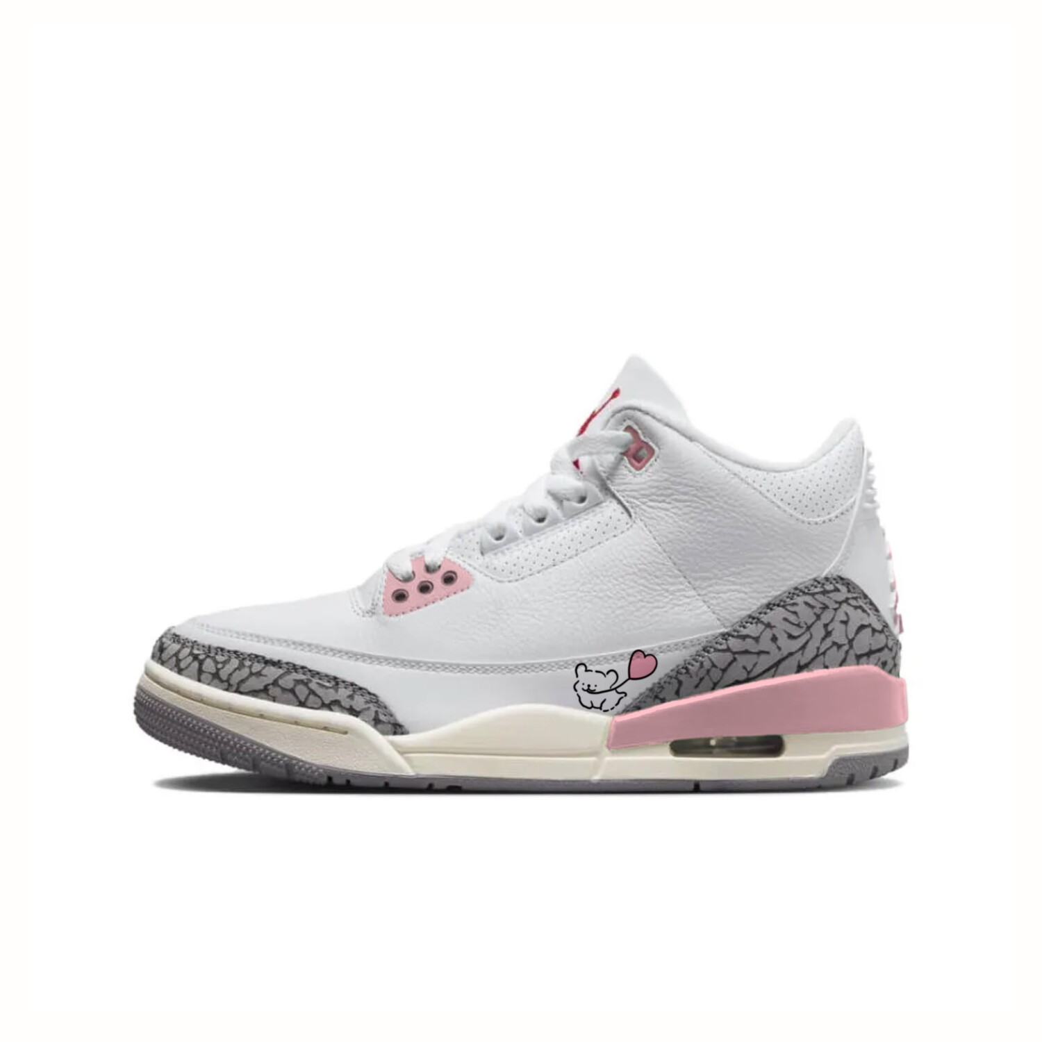 

Jordan Air Jordan 3 Винтажные баскетбольные кроссовки женские, Pink