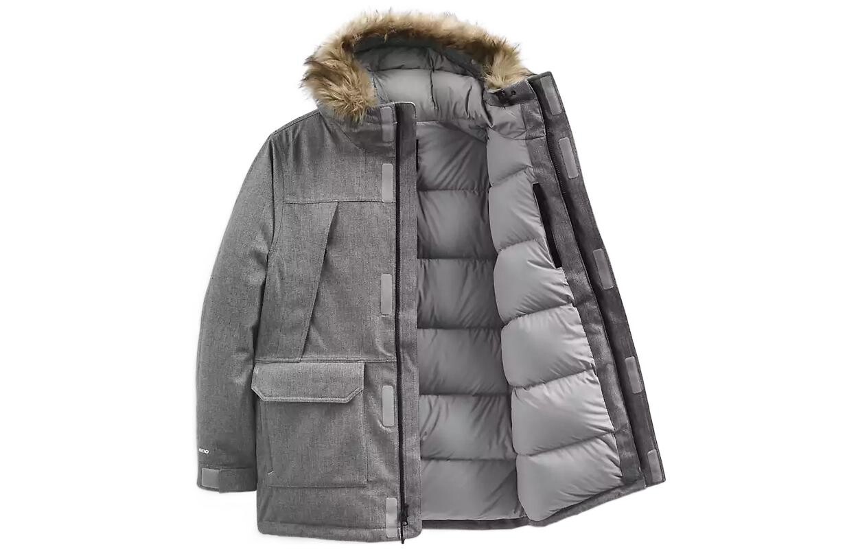 

Дизайнерская коллекция куртка мужская серая The North Face, серый