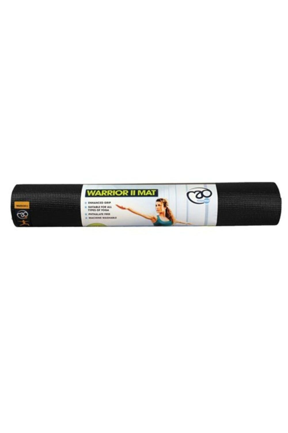 

Коврик для йоги Warrior II 4 мм Fitness Mad, черный