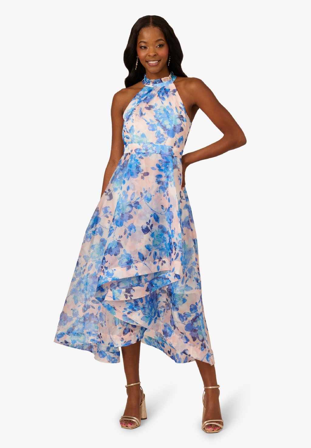 

Коктейльное/вечернее платье FLORAL ORGANZA Adrianna Papell, светло-голубой