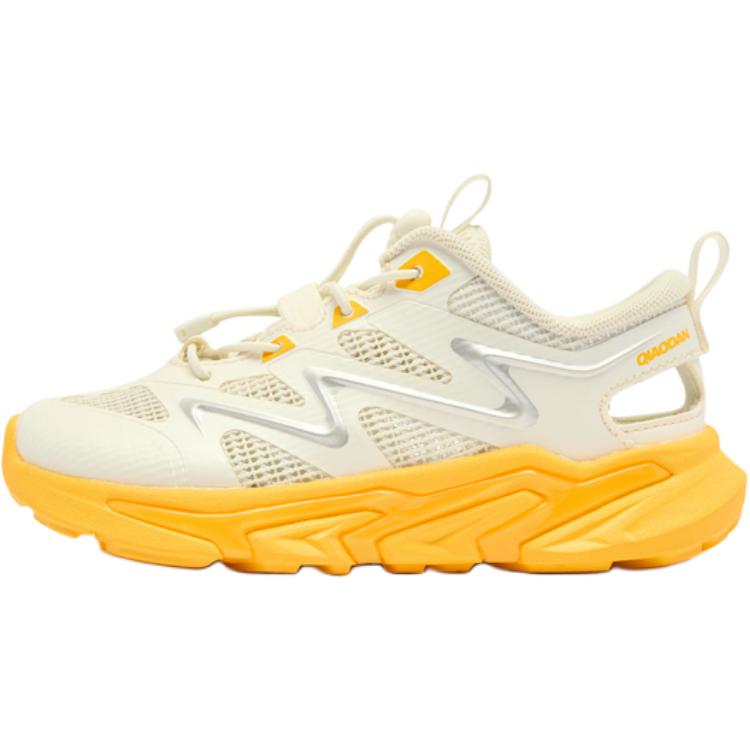 

Кроссовки детские с низким верхом, устойчивые к скольжению, для детей от 3 до 7 лет QIAODAN, слоновая кость/серебряный