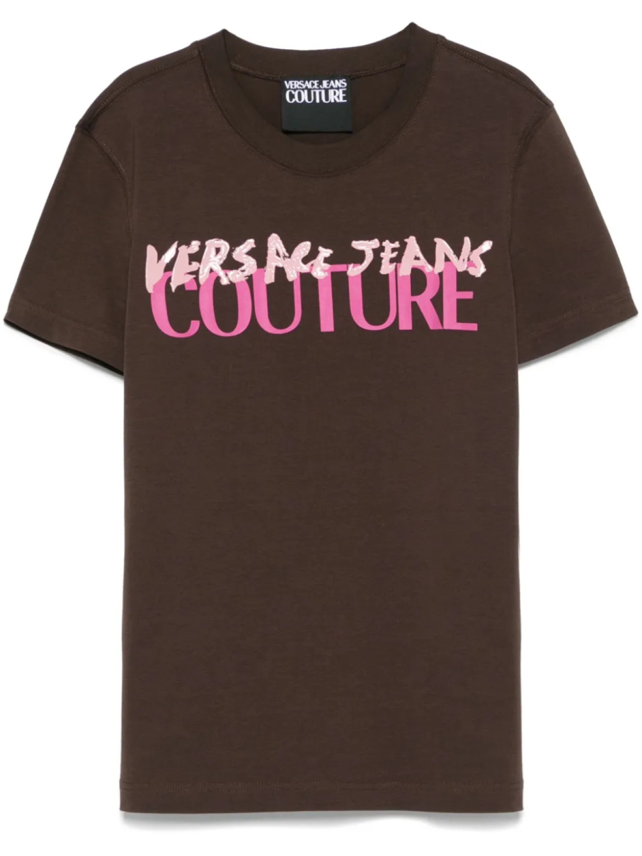

Футболка с логотипом Versace Jeans Couture, коричневый
