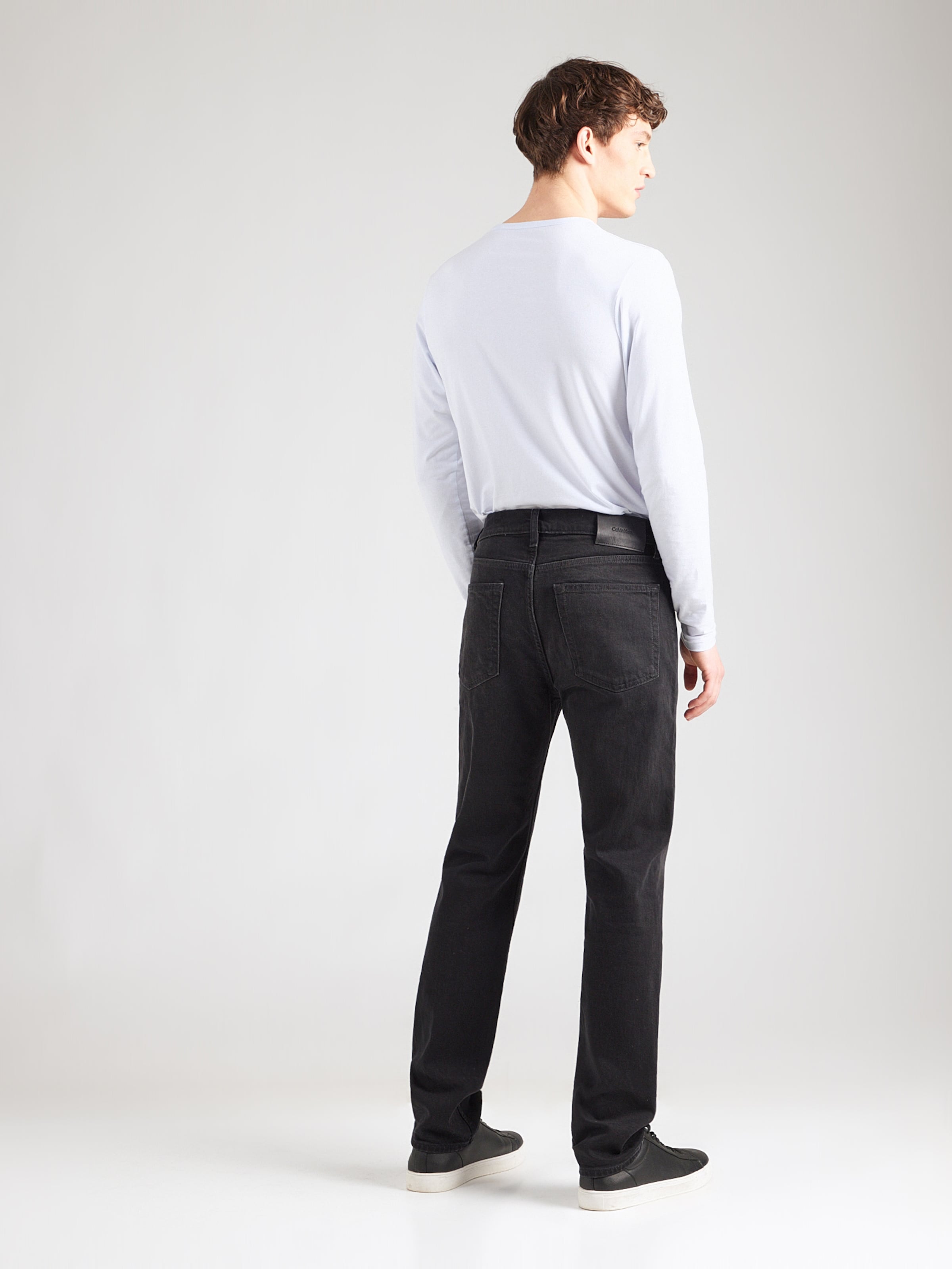 Calvin Klein Джинсы Slim fit из черного денима — фото 4