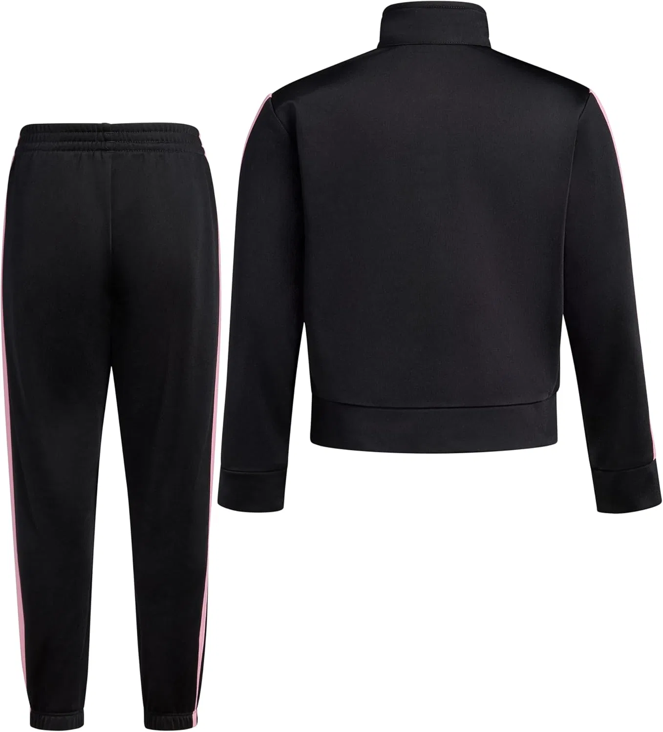Детский спортивный костюм adidas, куртка и джоггеры, Black/Pink — фото 2