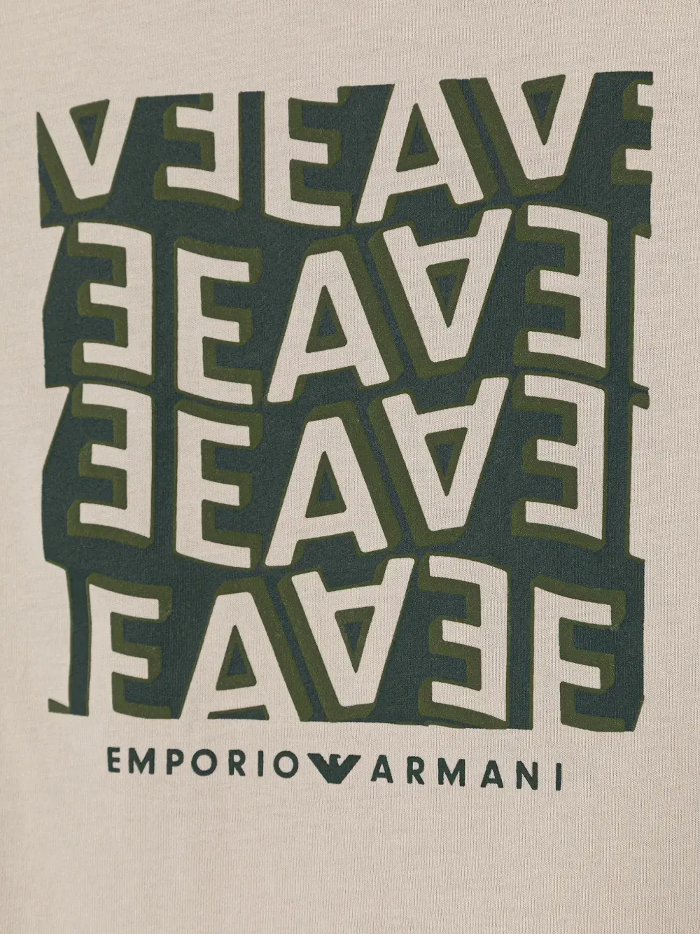 Футболки с круглым вырезом и логотипом (комплект из двух штук) Emporio Armani Kids, нейтральный — фото 4