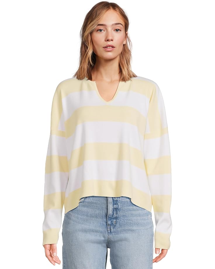 

Свитер Splendid Veronica Stripe Sweater, цвет Lemoncello Stripe