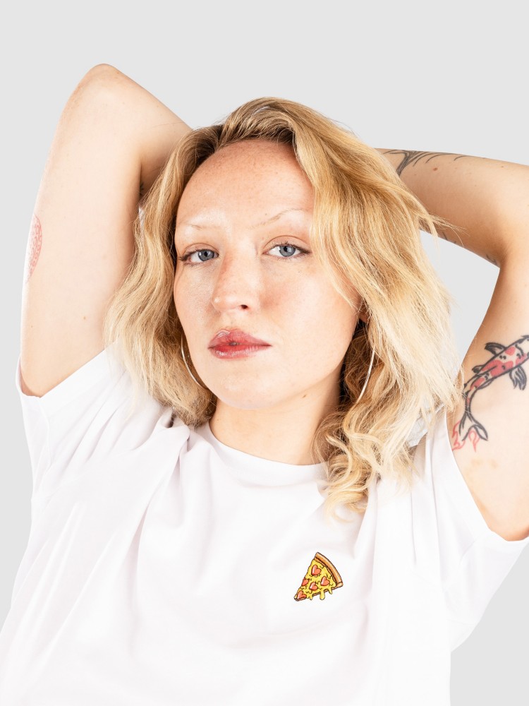 

Футболка Iriedaily Pizza Love T-Shirt, white, Белый, Футболка Iriedaily Pizza Love T-Shirt, white