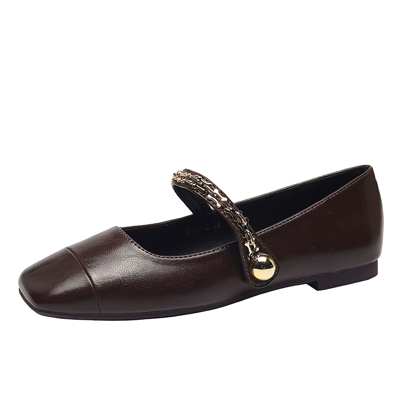 TATAYA Мэри Джейн туфли женские коричневые - тёмно-коричневые, цвет Dark Brown