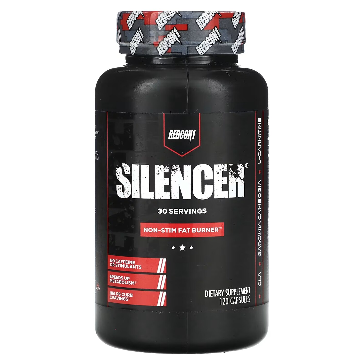 

Сжигатель жира Redcon Silencer Non-Stim, 120 капсул