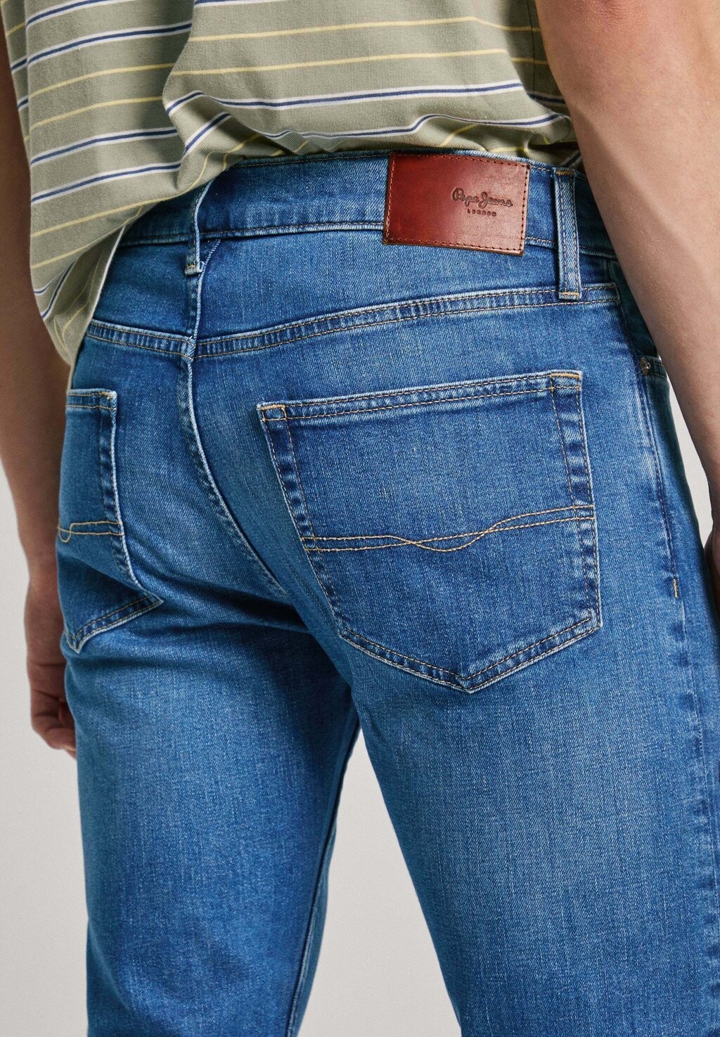 

Джинсы облегающего кроя Pepe Jeans, синий деним