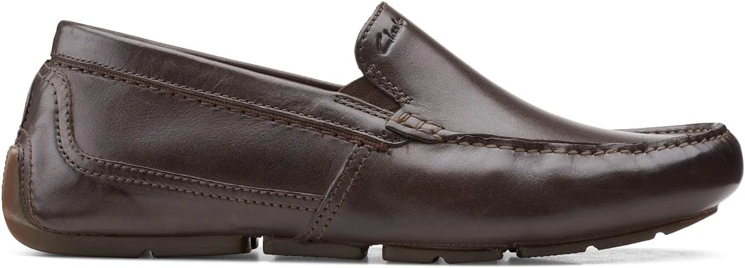Лоферы Clarks из темно-коричневой кожи — фото 3