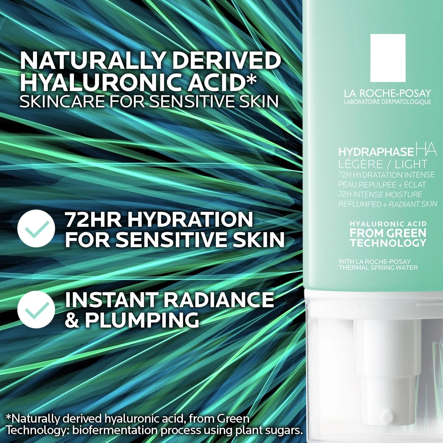 Крем для лица La Roche-Posay — Hydraphase HA Light увлажняющий с гиалуроновой кислотой, -часовая гидратация, без масел и, 50 мл — фото 2