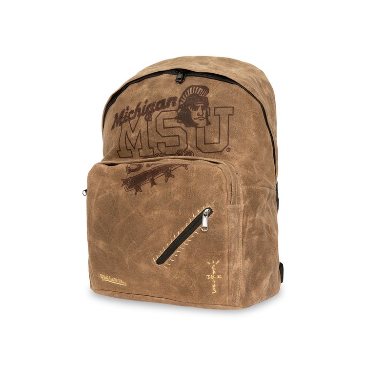 

Рюкзак Cactus Jack by Travis Scott x Mitchell & Ness Michigan State University Backpack, коричневый