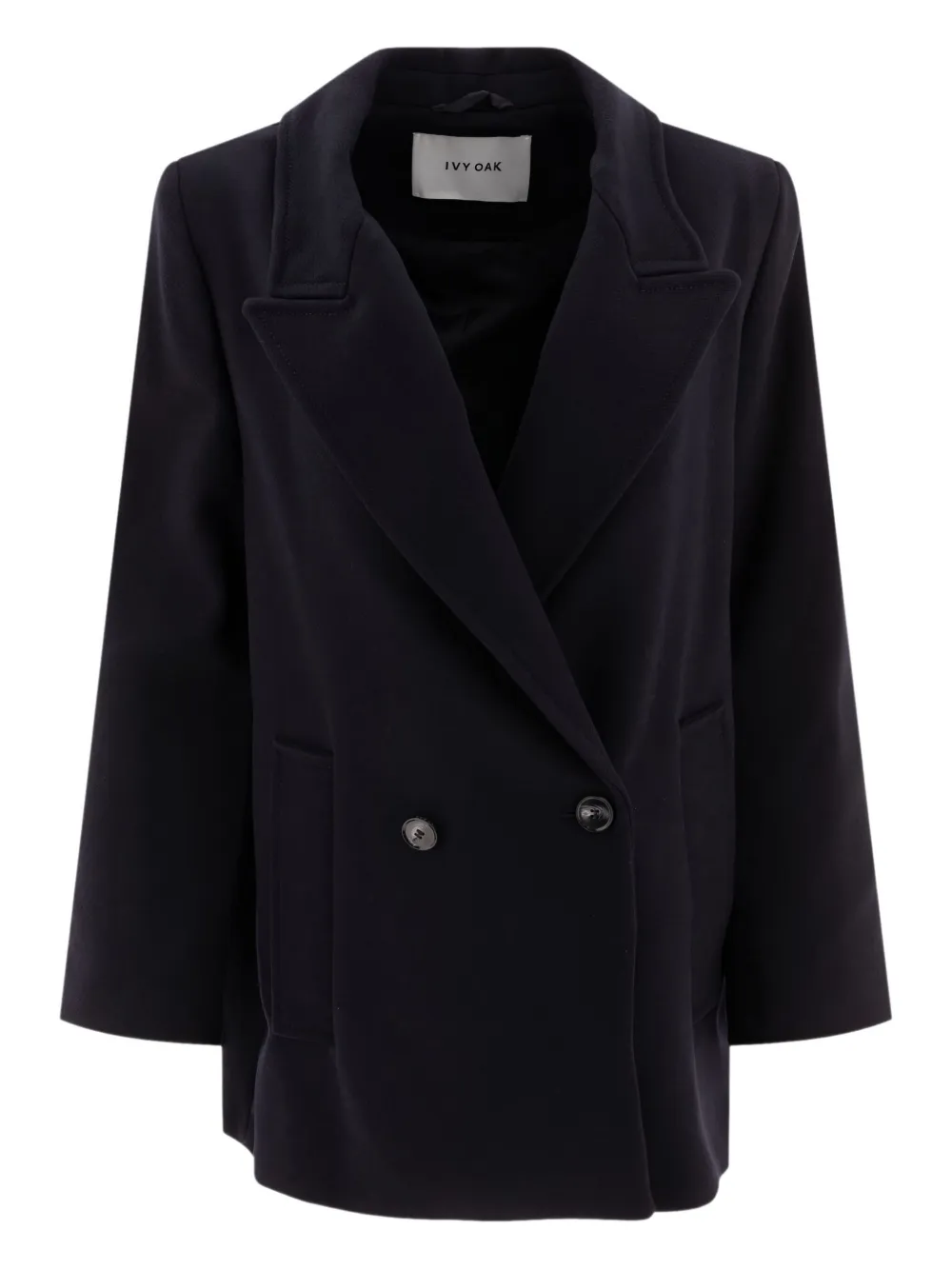 

Двубортный шерстяной пиджак Jenna Ivy Oak, синий