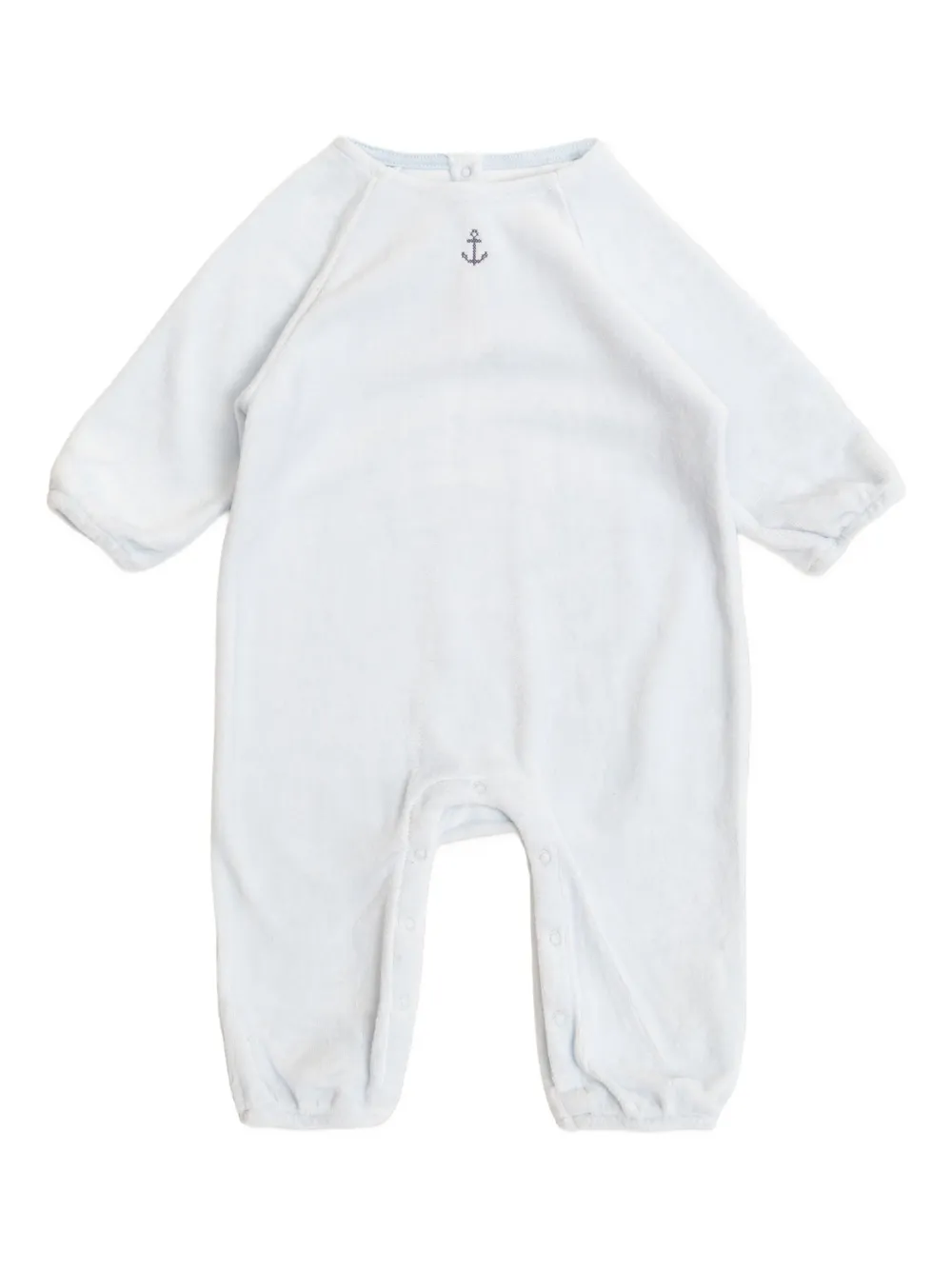 

Велюровый ромпер с украшением в виде якоря Konges Sløjd, белый
