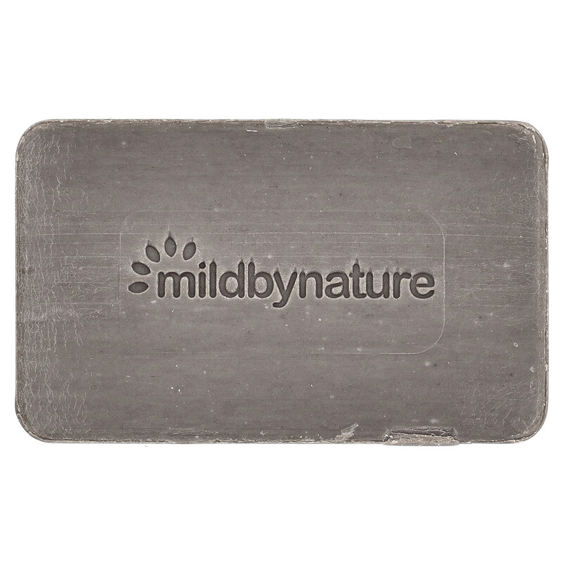 Mild By Nature, очищающее кусковое мыло с глиной, с ароматом эвкалипта и перечной мяты, с ископаемой глиной, 141 г (5 унций) — фото 3