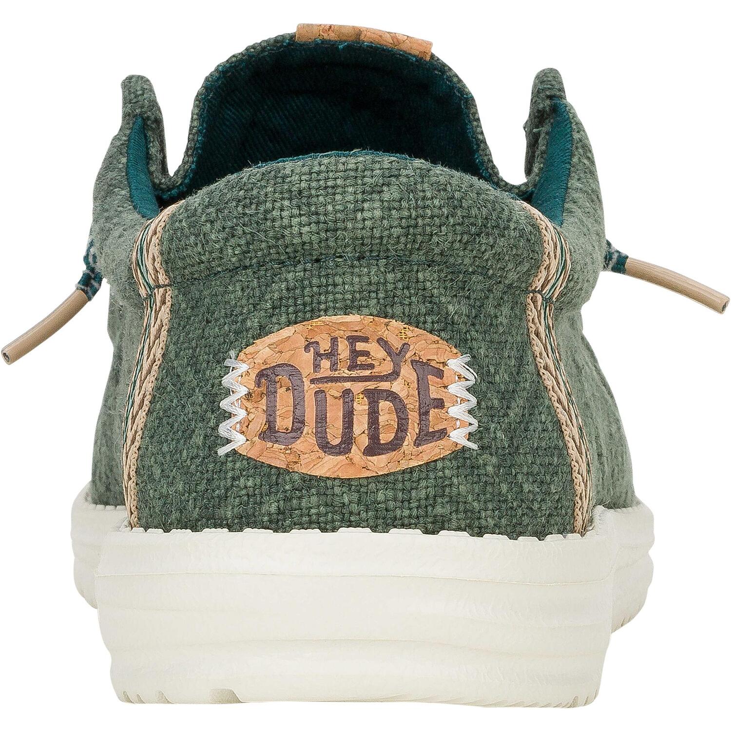 Мужские повседневные туфли Wally из джута Hey Dude, Sea Green — фото 4