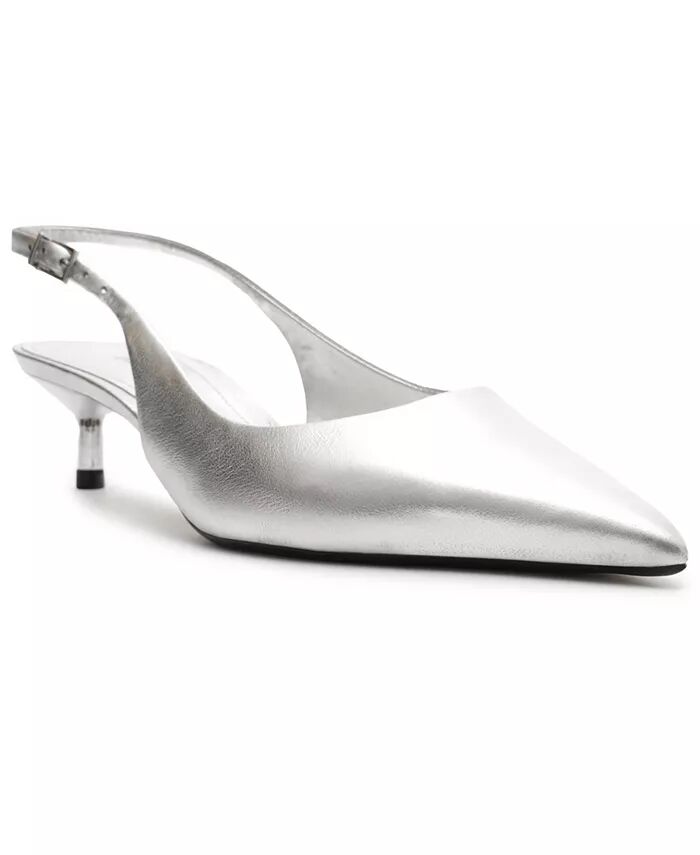 Женские туфли-лодочки Sutton Low Stiletto Arezzo, серебряный