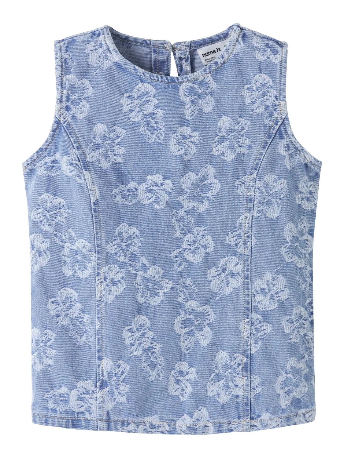 Топ джинсовый Name it, light blue denim
