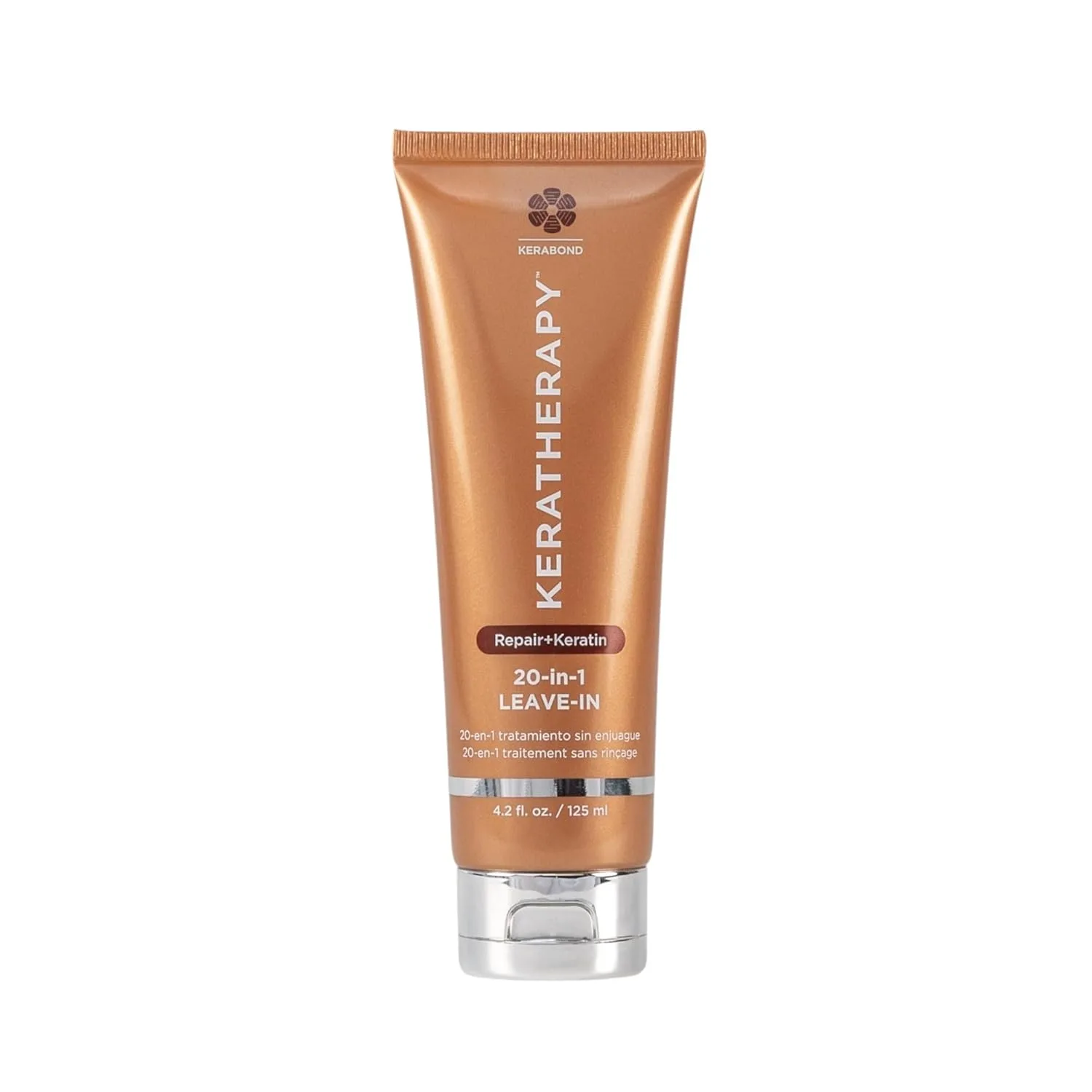 KERATHERAPY Keratin Infused KeratinFIXX 20-in-1 Leave-in, 125 мл - кондиционер несмываемый для гладкости с экстрактом икры и аргановым маслом
