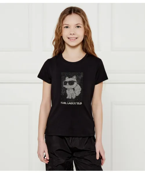 

Футболка Regular fit Karl Lagerfeld Kids, черный