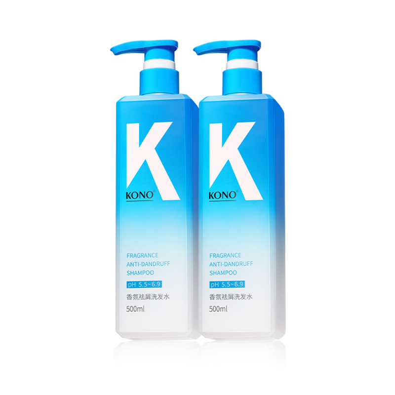 

Шампунь Kali Scent для контроля жирности и удаления перхоти, лечение перхоти, уход за волосами, 500мл*2 KONO