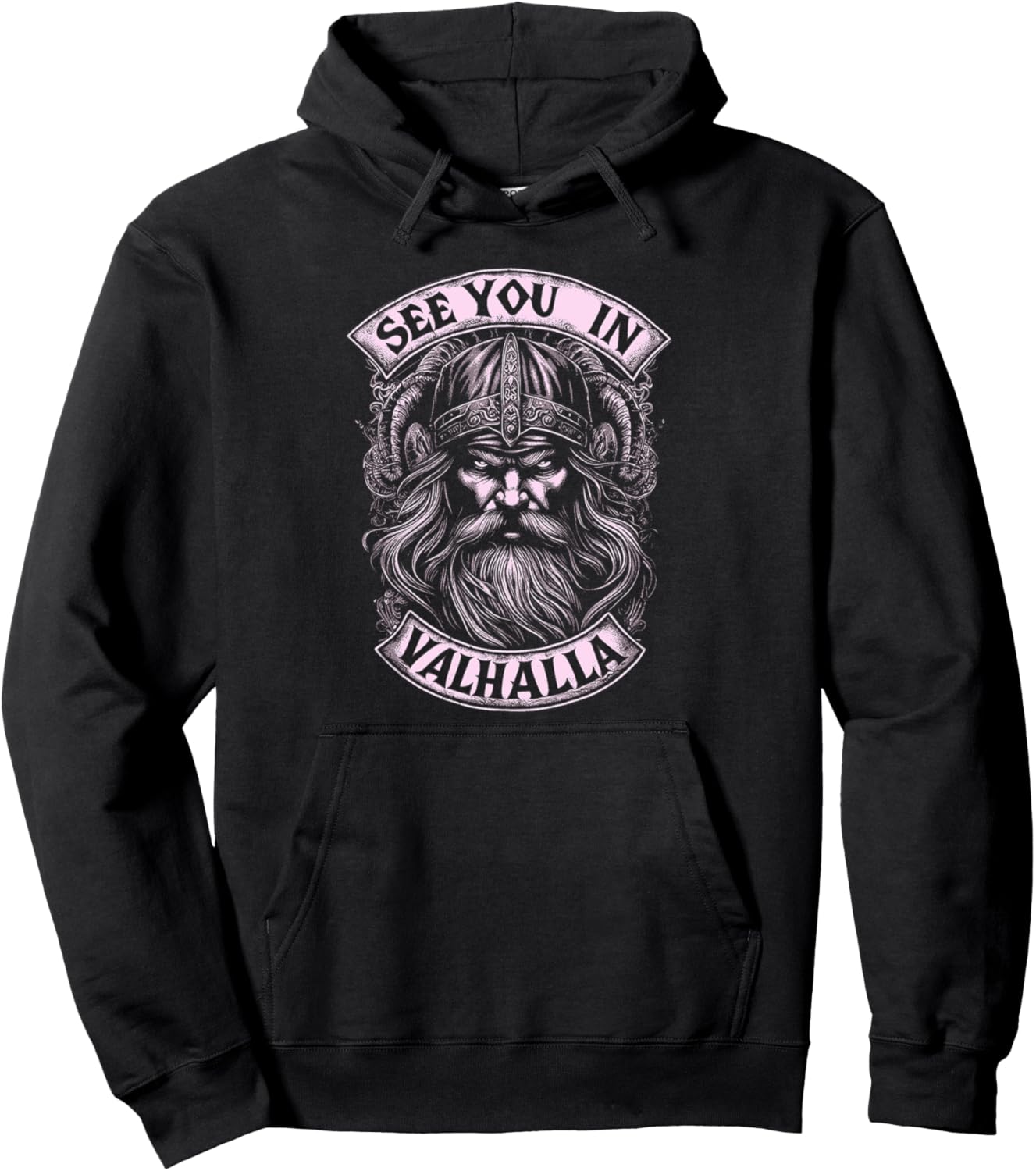 

Толстовка Odin Hoodie See You In Valhalla Vikings Design Wotan Odin, черный