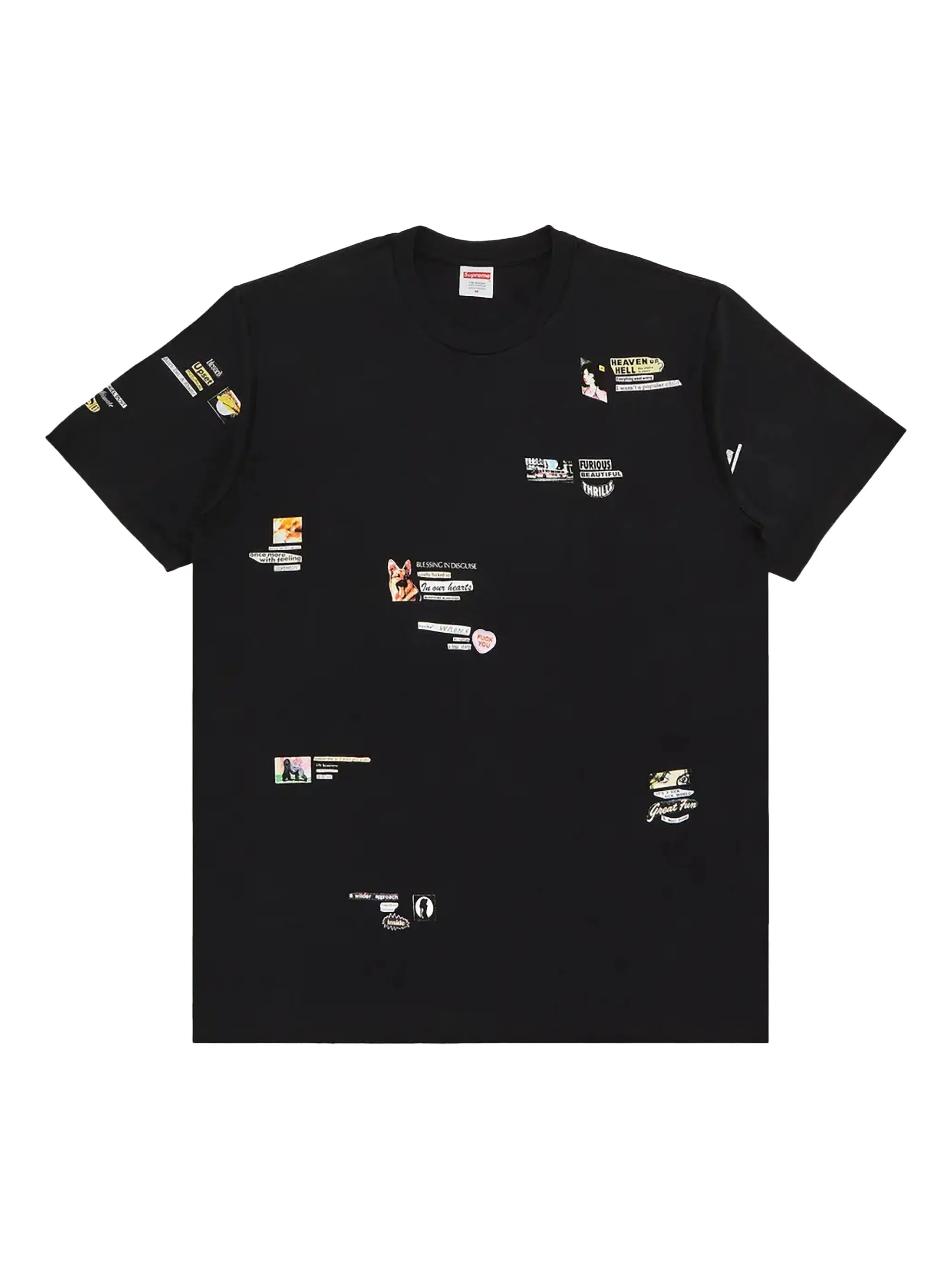 

Футболка с графичным принтом Supreme, черный