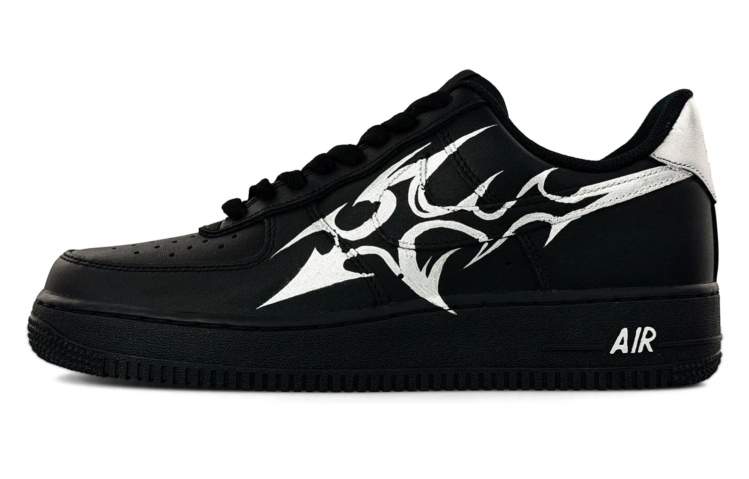 

Nike Кроссовки для скейтбординга Air Force 1 с износостойким низким верхом, унисекс, серебристо-черный