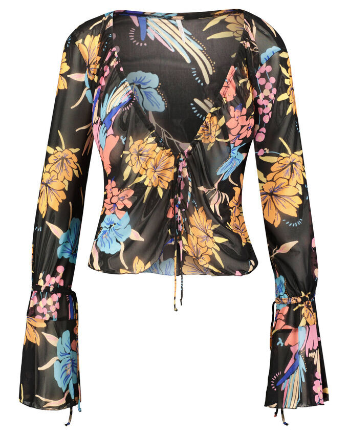 

Блуза Paradise с длинными рукавами Free People, черный