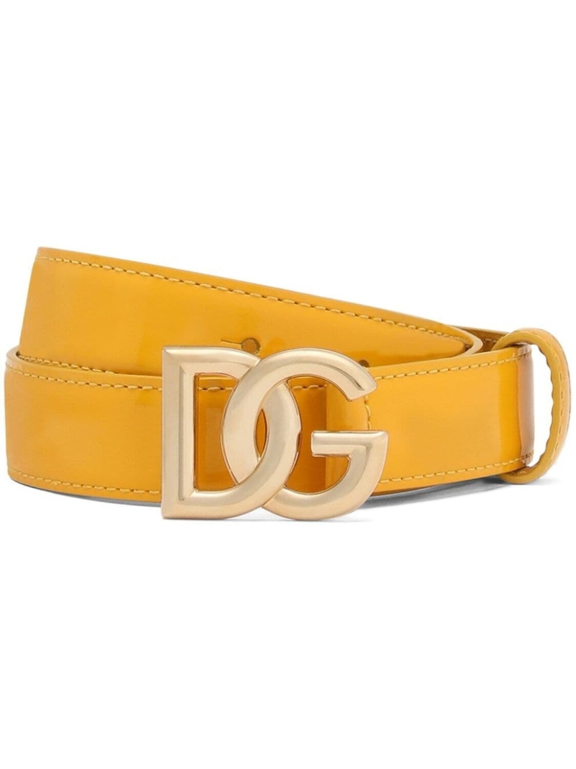 

Dolce & Gabbana ремень с пряжкой-логотипом, желтый