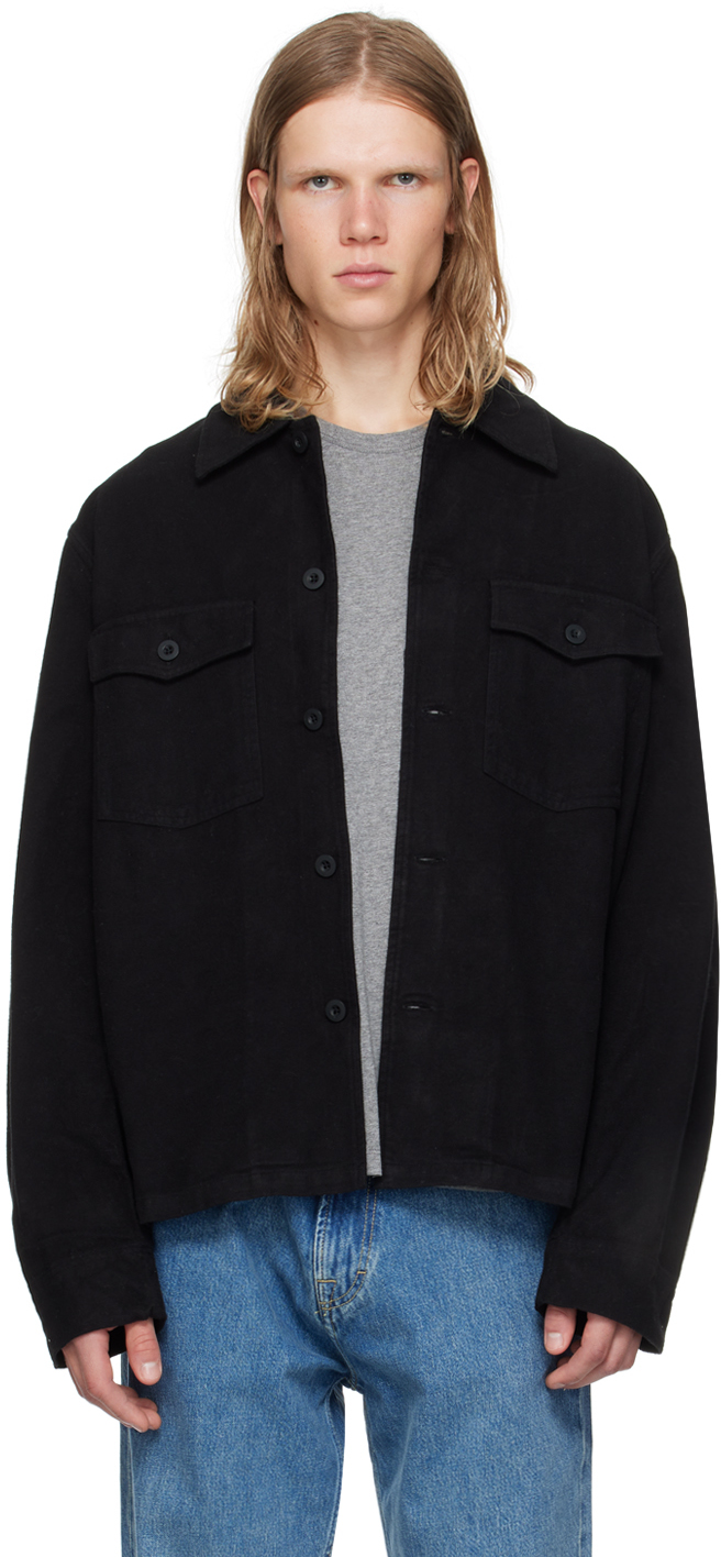 

Черный вечерний пиджак Coach OUR LEGACY, Black brushed cotton