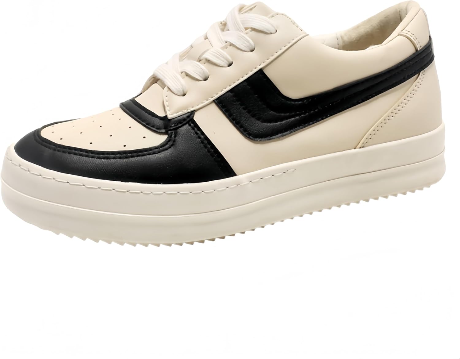 

Мужские модные низкие кеды с круглым носком и толстой подошвой для молодежи, на шнуровке. Мягкая и приятная для кожи внутренняя часть, противоскользящие Clolinde, бежевый