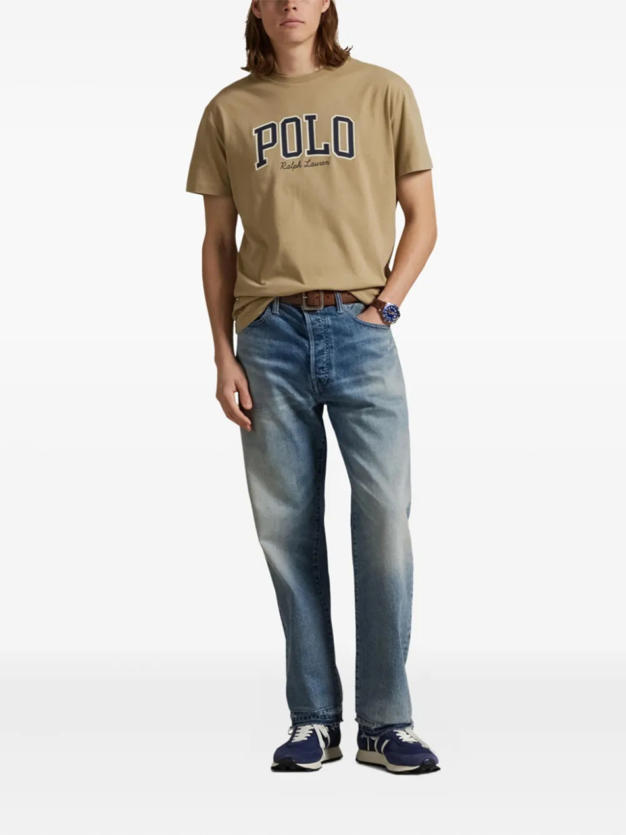 Polo Ralph Lauren футболка с логотипом, нейтральный — фото 2