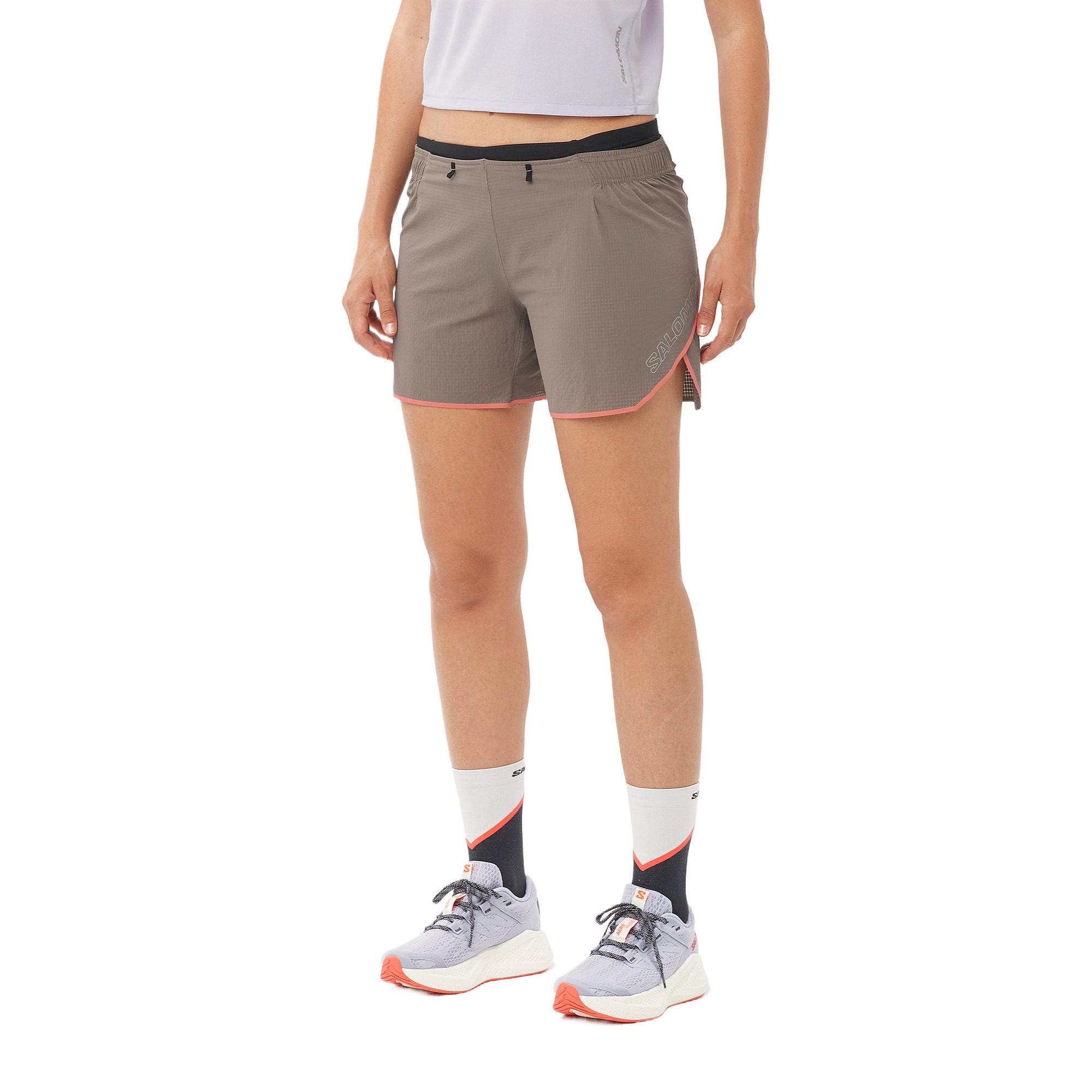 

Повседневные шорты Women's Iron Gray SALOMON, серый/красный