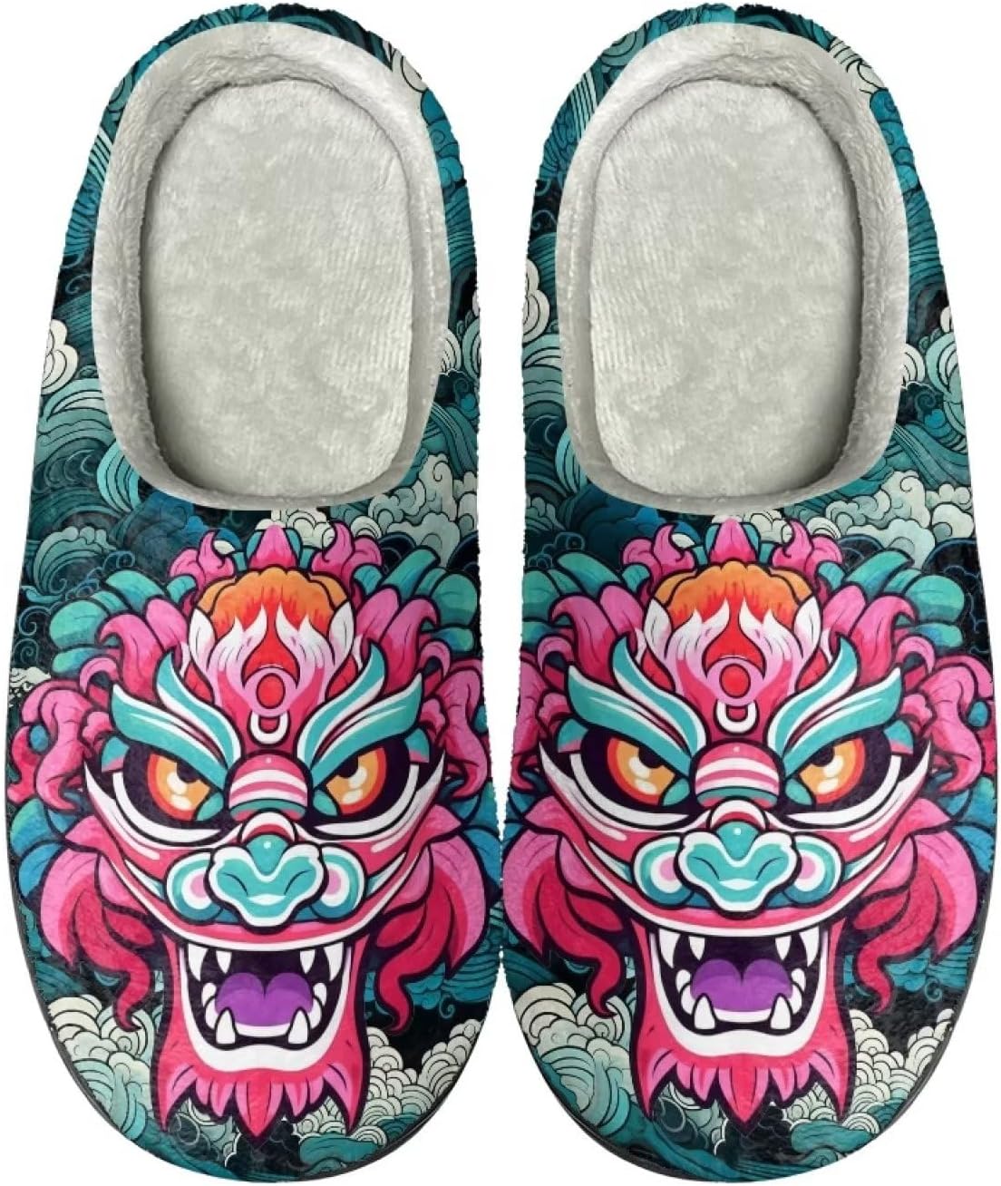 

Пушистые зимние домашние тапочки для женщин и мужчин Tribal с милым бабочкой, уютные тапочки для осени и зимы, противоскользящие Semiouray, розовый