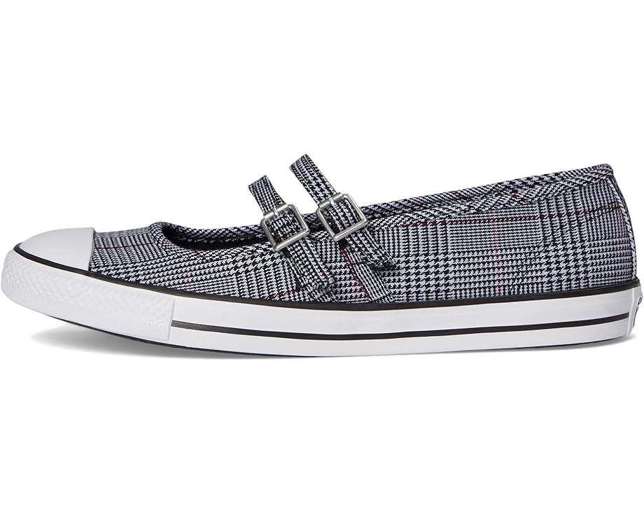 Кроссовки Converse Chuck Taylor All Star Dainty Mary Jane Plaid, цвет Black/White/Sporty Berry — фото 4